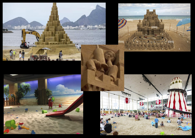 Mood boards for Sand Mining installation ideas